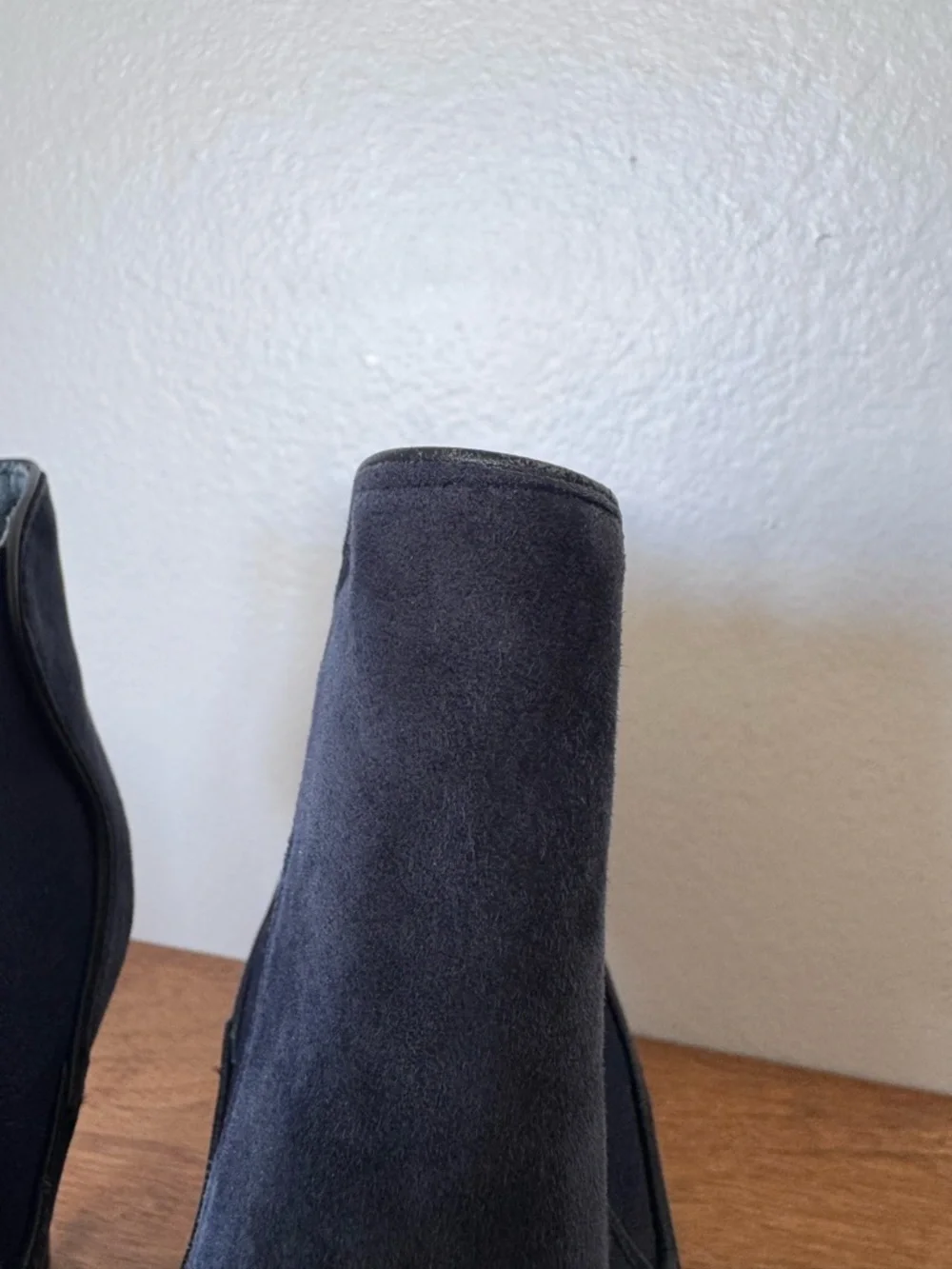 Tory Burch Dorset Blue Suede Booties Size 9